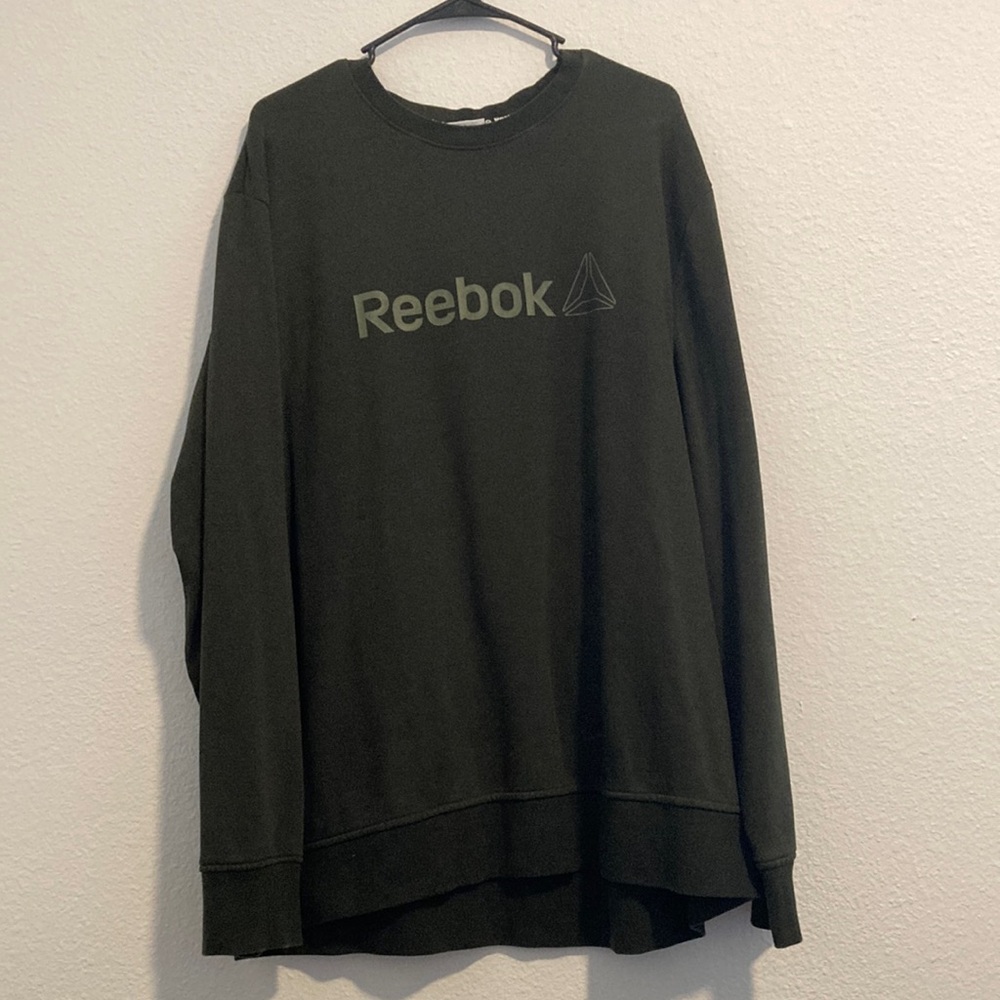Reebok Men's Crewneck Sweater - Dark Green
